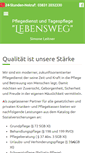 Mobile Screenshot of pflegedienst-lebensweg.de